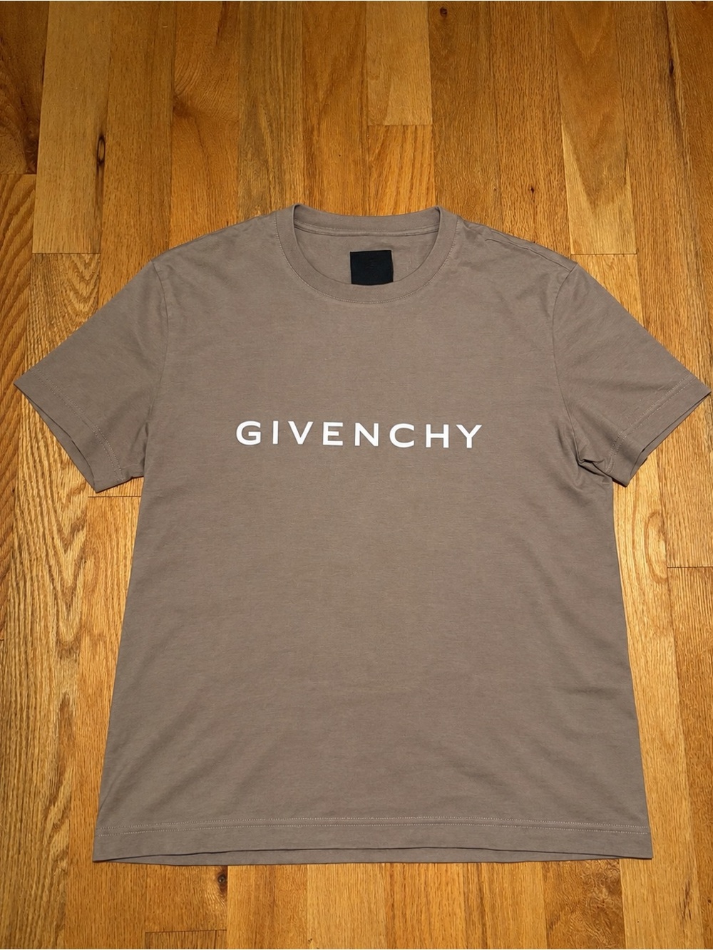 Givenchy 2025 Brown White Logo Tshirt, Size XXL